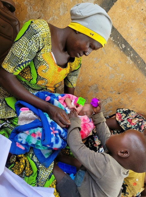 Children playing during group sessions