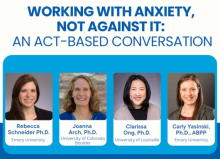 Workshop Poster: Working With Anxiety, Not Against It