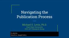 Video Thumbnail for "Navigating the Publication Process"